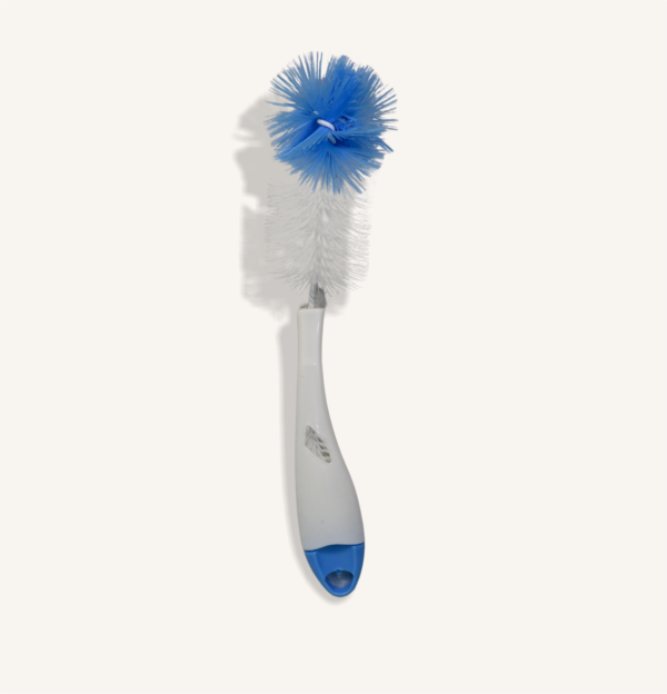 "Premium 360° Rotating Bottle Brush with Nipple Cleaner"