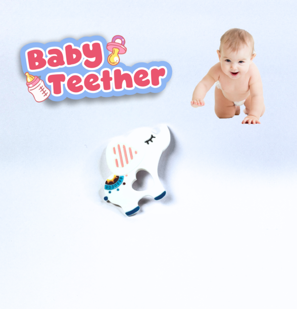 Adorable Elephant Silicone Teether